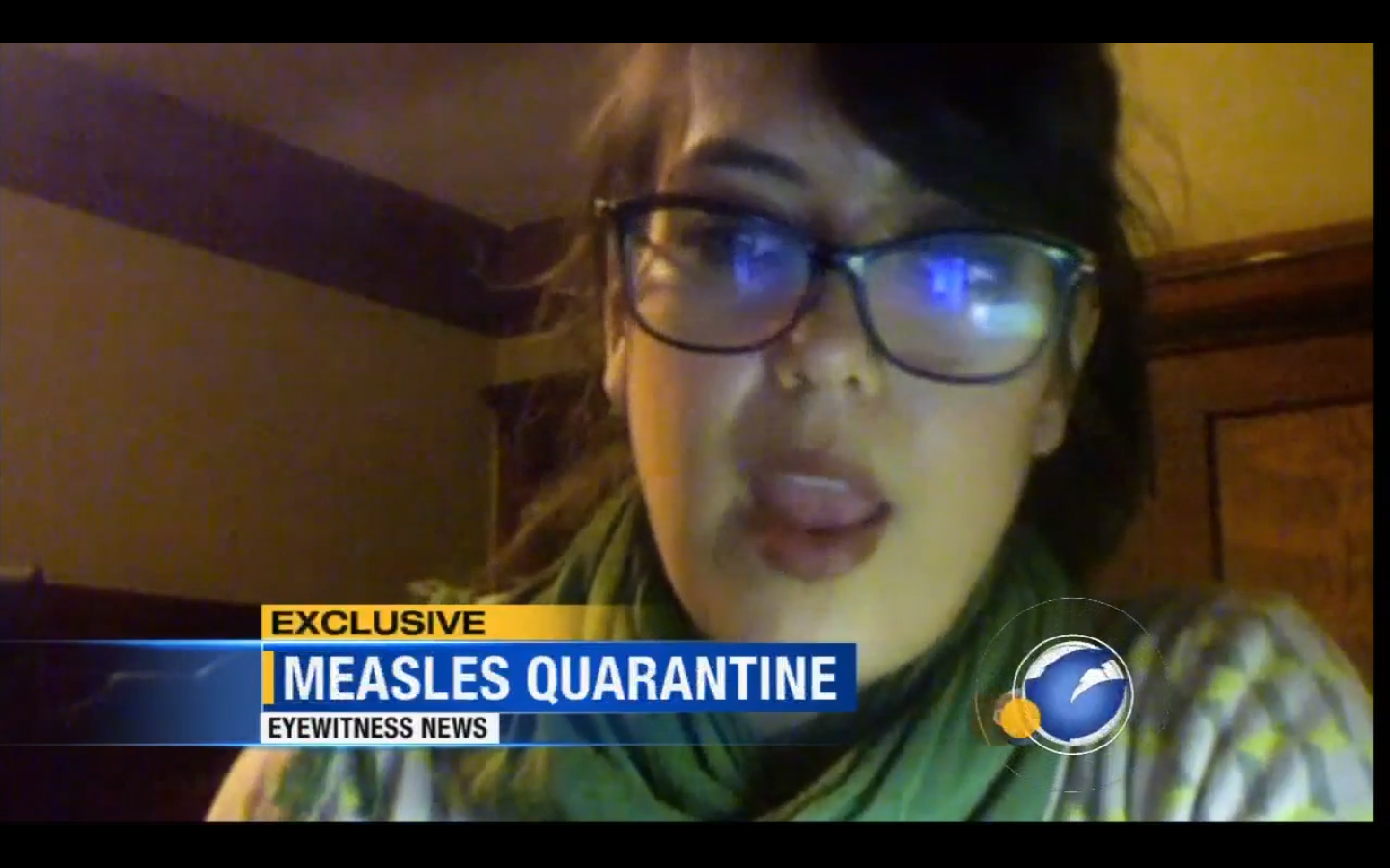 ABC Video: CDC and Health Officials Tell 26 Year Old Woman She Gets Quarantined and Measles Vaccine or “goes to Jail”