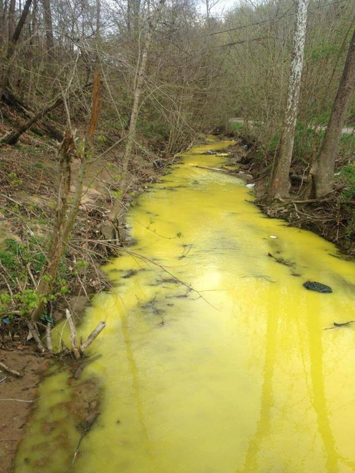 Erin Brockovich digs deep to discover why Kentucky creek turned yellow