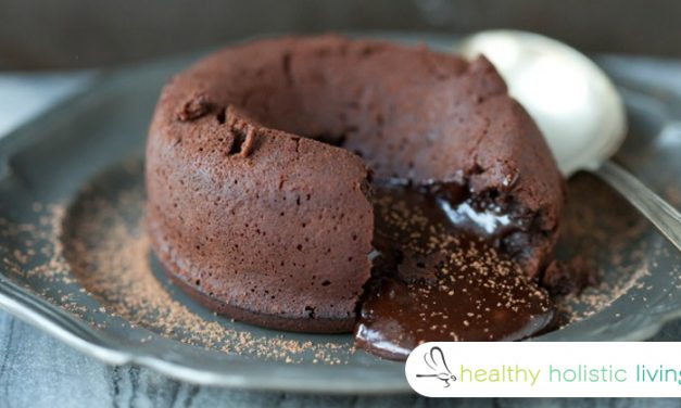 Flourless Dark Chocolate Lava Cake Recipe With Honey, Coconut Oil and Creamy Almond Butter