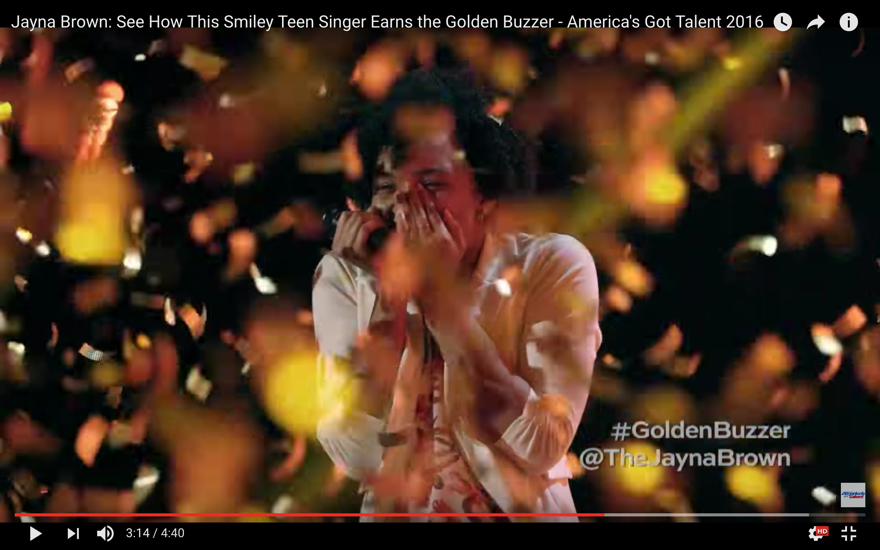 Watch this homeless girl get the golden buzzer on America’s Got Talent