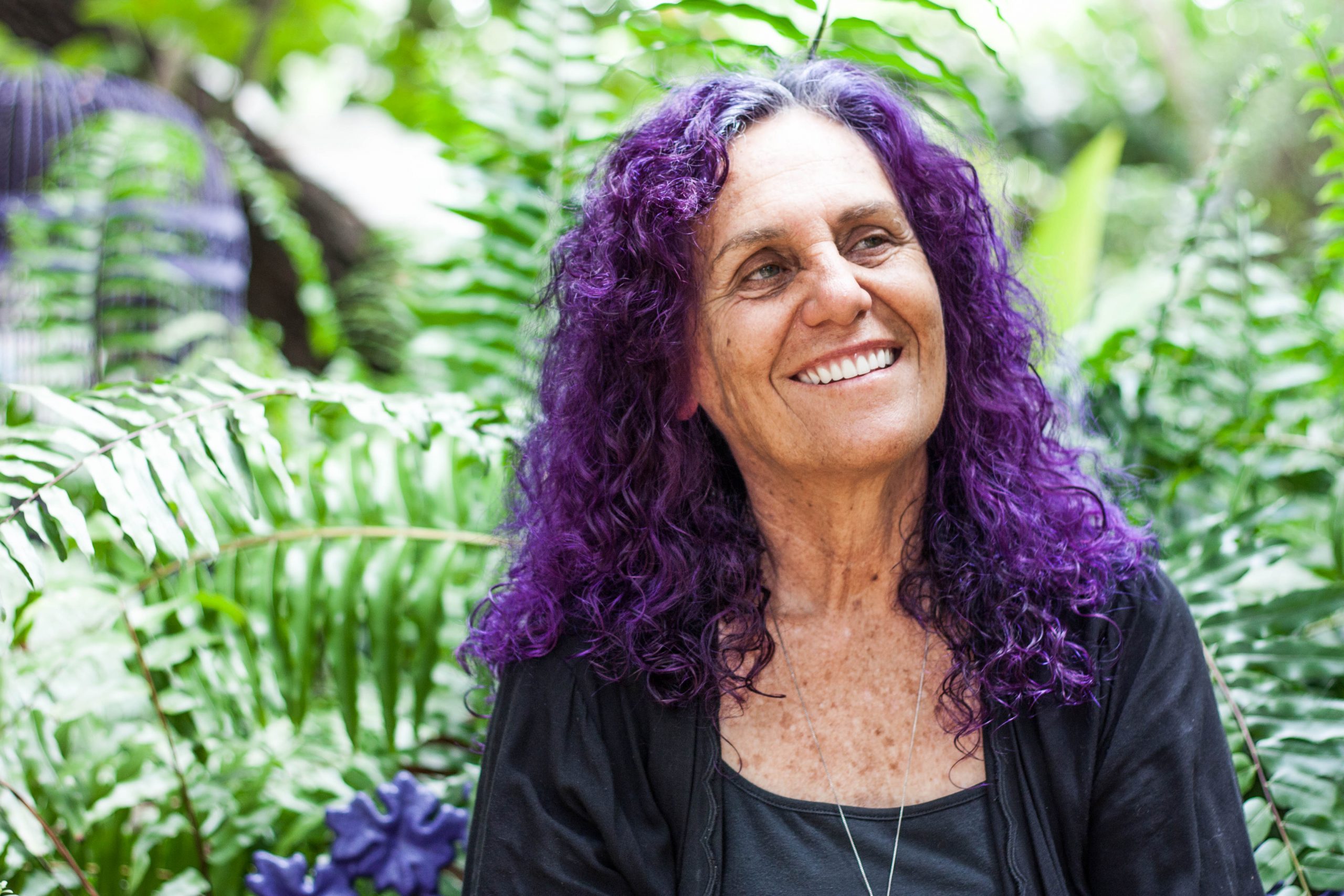 The purple-haired grandma who lives in a tree has to move or tear it down.