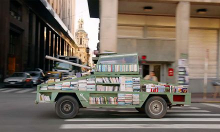 Artist Creates A Tank To Deliver Free Books