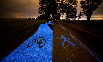 Poland Unveils Glow-In-The-Dark Bicycle Path Charged By The Sun