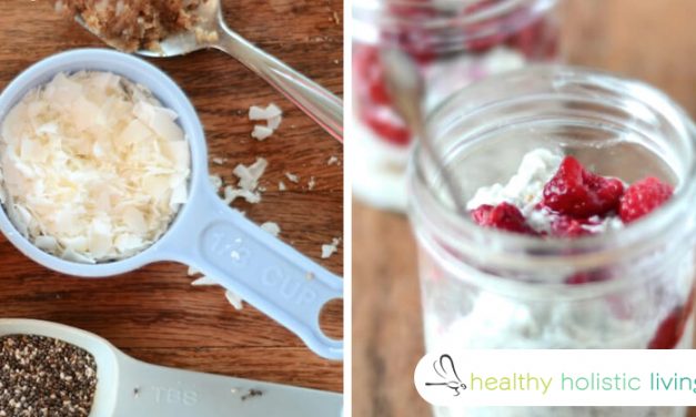 3-Layer Raspberry, Almond Butter, Chia Seed Pudding