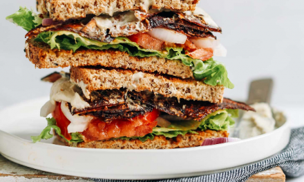 Healthy, Delicious, Vegan BLT Sandwich