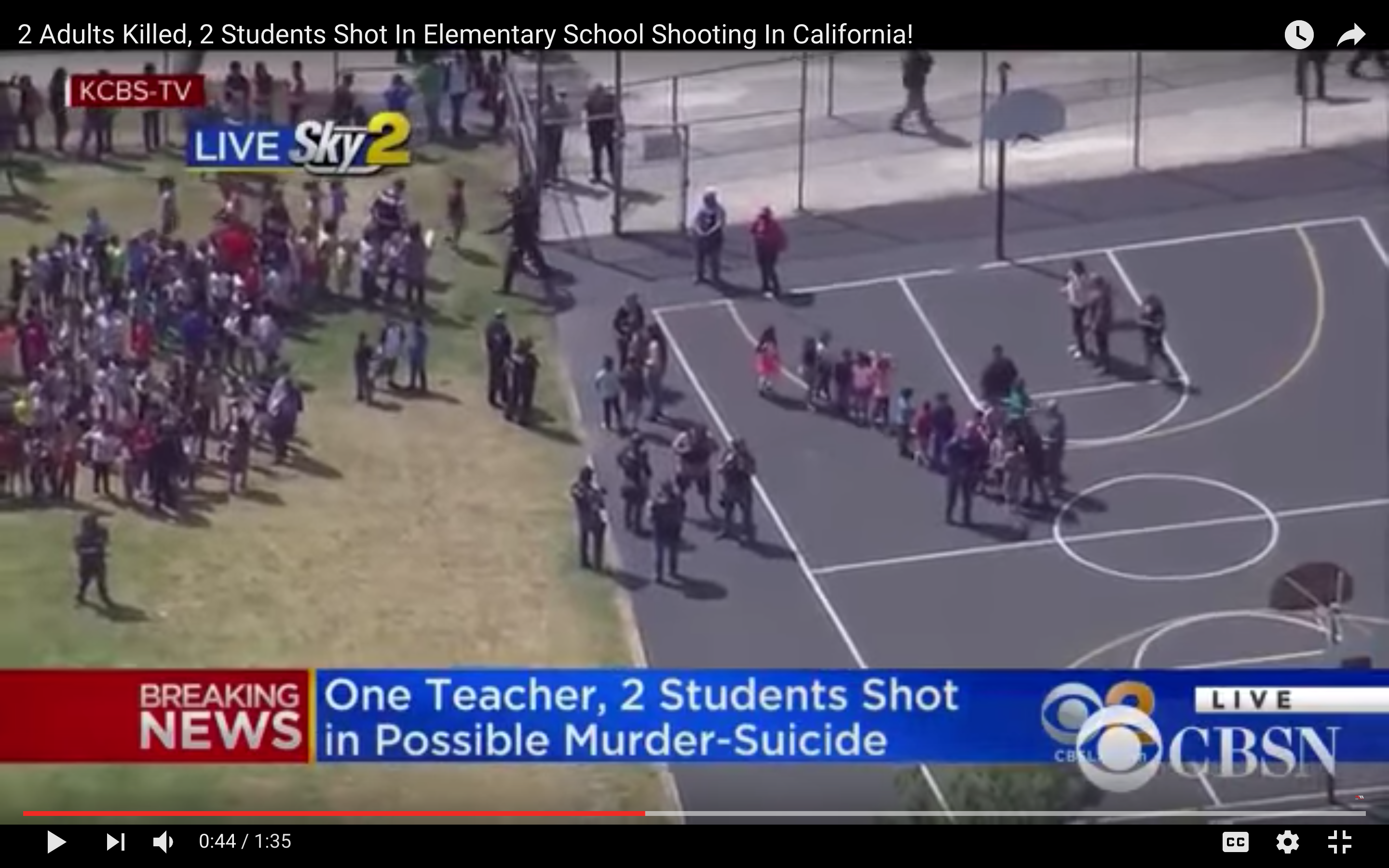 CBS: 2 Dead, 2 More Critically Injured in Elementary School Shooting in San Bernardino, CA