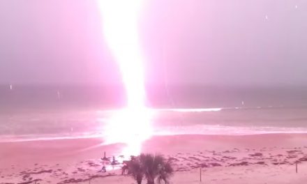 Man films ocean during storm, catches this rarity in our own backyard