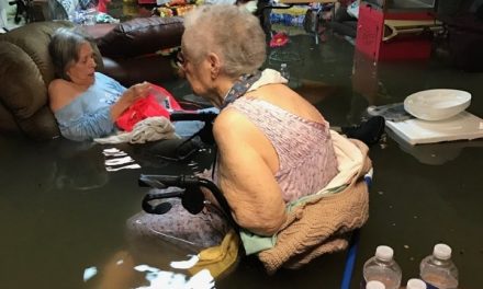 HuffPo: Nursing home residents seen sitting in waist-high water before rescue (and kitty too!)