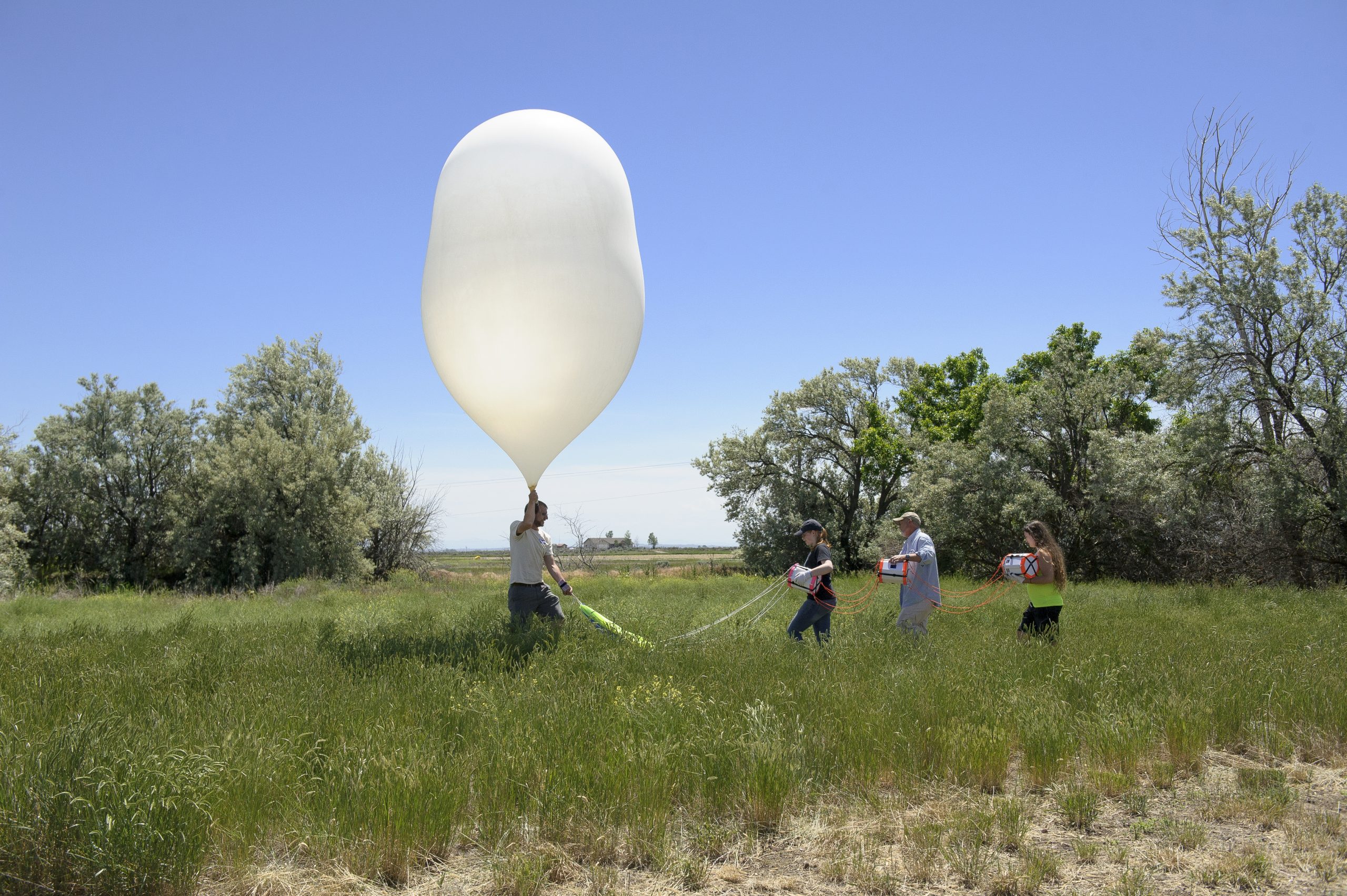 NASA is launching massive balloons that contain bacteria during the eclipse