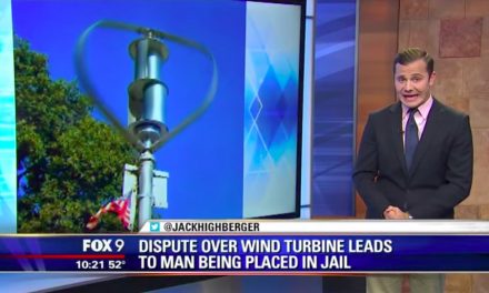 Man sentenced to jail for 6 months for having a wind turbine.