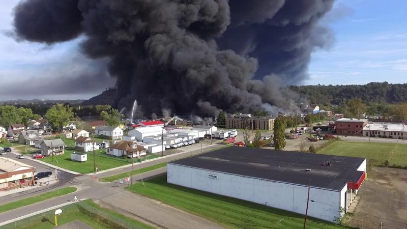 Questions swirl around massive, days-long warehouse fire in West Virginia