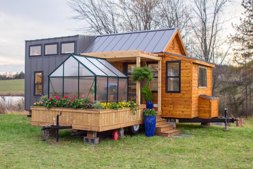 Meet the tiny mobile home that comes equipped with a tiny greenhouse