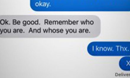 Dad receives coded text message from son, rushes to help him