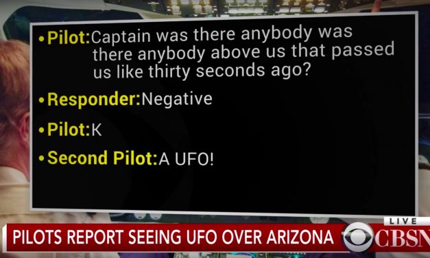 CBS: 2 airline pilots report seeing UFO while flying over Arizona