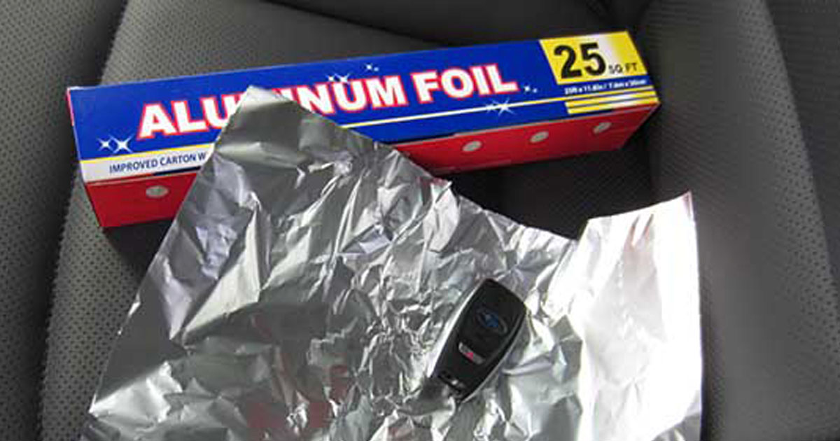 Why you should wrap your car keys in aluminum foil