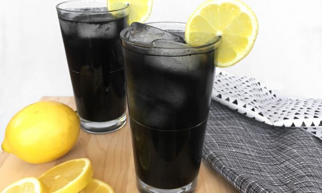 Yummy detox organic black lemonade recipe