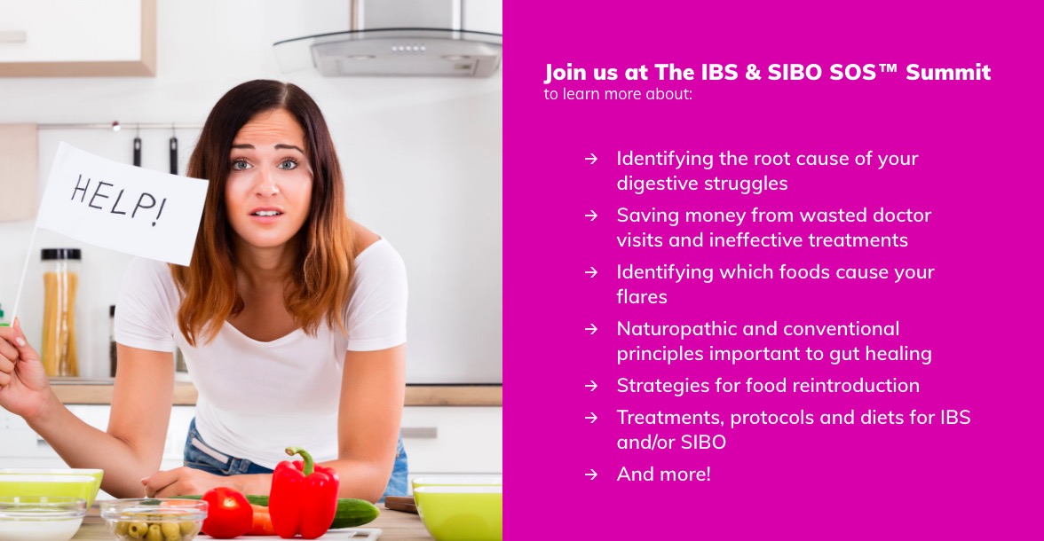 The IBS & SIBO SOS™ Summit is online and FREE from September 3-10, 2018!