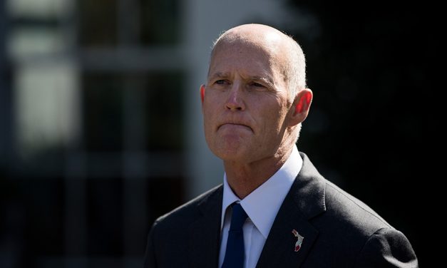 Rick Scott exits through back door after Floridians question him about red tide during SW Florida campaign trip