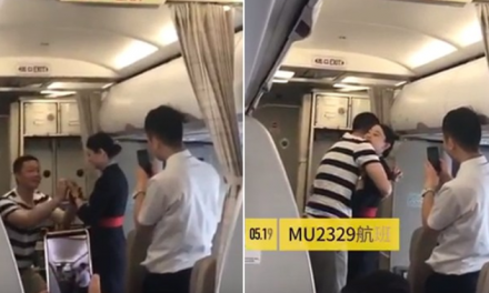Flight attendant fired after mid-air proposal