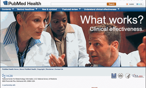 PubMed Health to be discontinued October 31, 2018; content will continue to be available at NLM