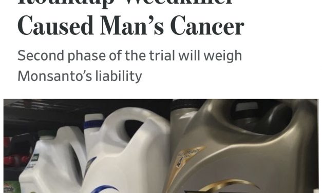 WSJ: Jury Finds Bayer’s Roundup Weedkiller Caused Man’s Cancer (Thanks RFK Jr)
