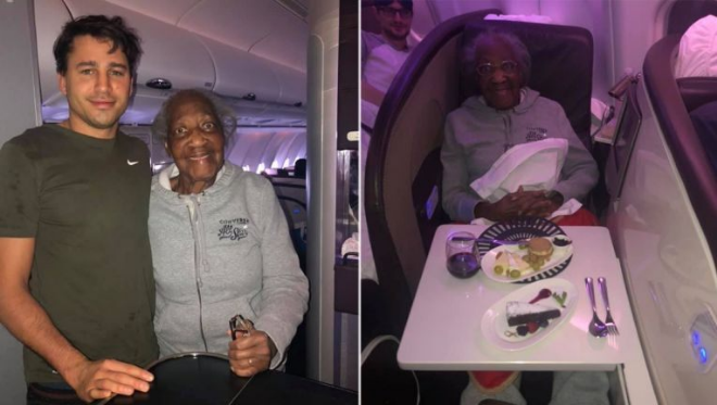 FOX: Plane Passenger Gives First-Class Seat to 88-Year-Old Woman, Makes Her ‘Dream’ Come True