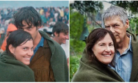 Couple Recreates 50-Year-Old Woodstock Photo Showing Beginning of Their Relationship