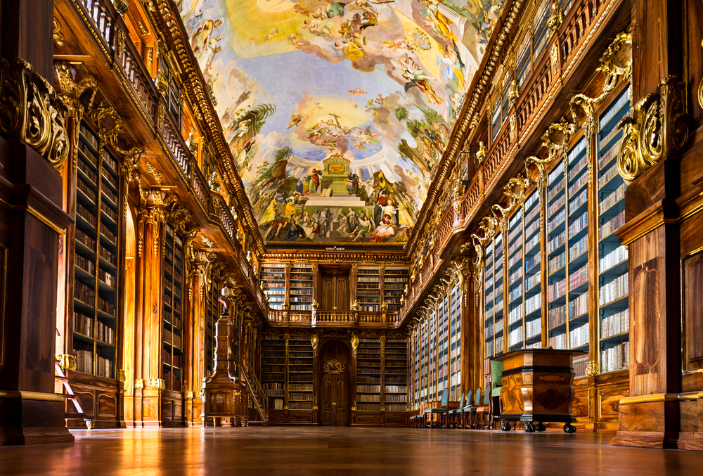 The Most Beautiful Library in the World is in Prague, Czech Republic