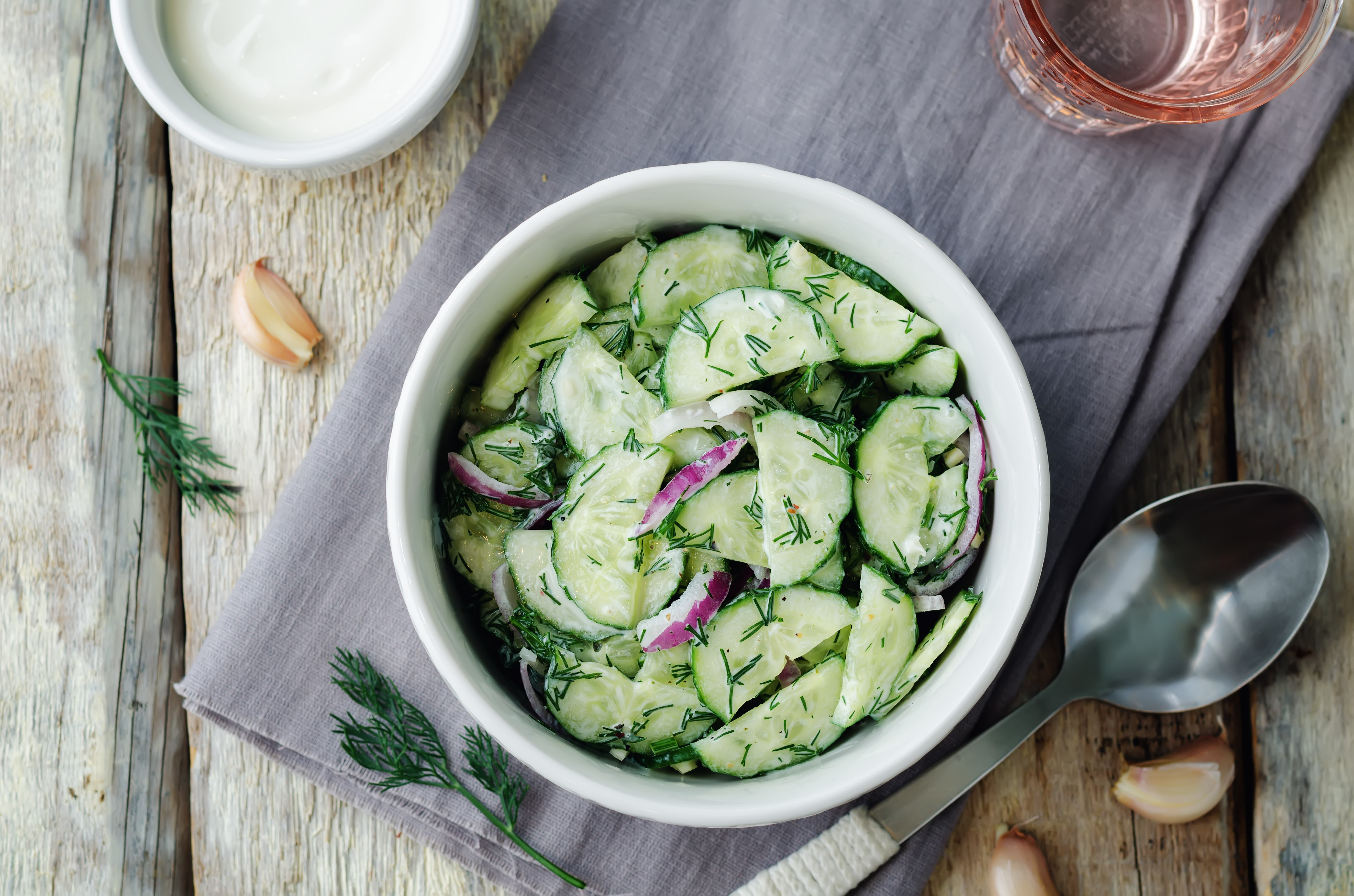 Marinated Cucumber, Onion, and Tomato Salad Recipe